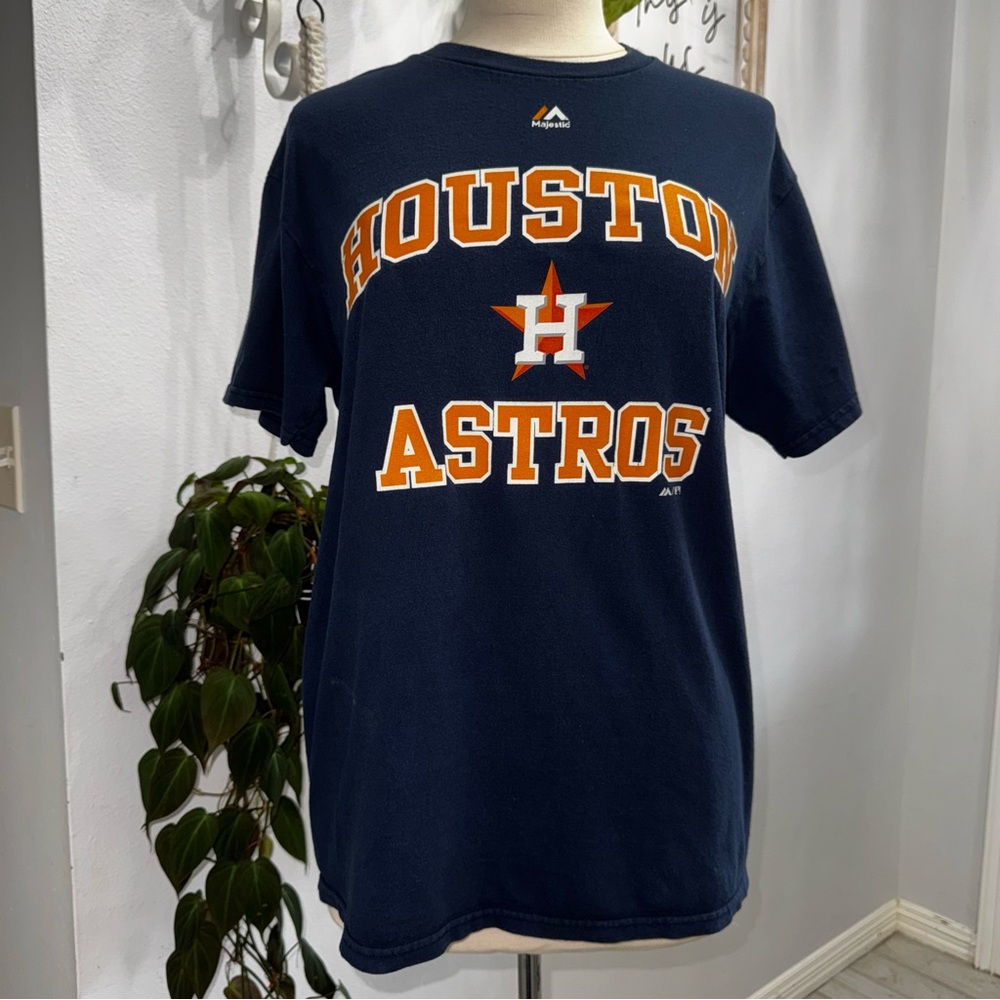 Majestic Houston Astros Navy T-Shirt M